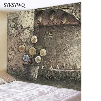 

vintage mandala mural wall tapestry bohemian flower pot shell wall tapet tapiz decoracinn pared tapestry wall