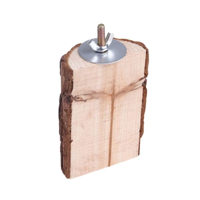 Коробка для деревянного птичьего подставка-держатель для попугая жевательные игрушки питомцы подвесная клетка