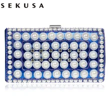 SEKUSA, женские вечерние сумки, маленькие сумки-мессенджеры, бриллианты, дневной клатч на цепочке, на плечо, украшенные бисером, свадебные сумки для свадебных сумок