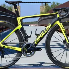 Желтый Cipollini NK1K диск карбоновый Дорожный полный велосипед 1k с R7020 R8020 groupset глянцевый