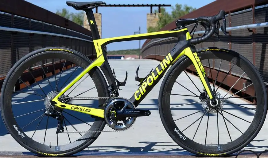 Желтый велосипед Cipollini NK1K Disk Carbon Road Complete bike 3k 1k с R7020 R8020 groupset glossy | Спорт и