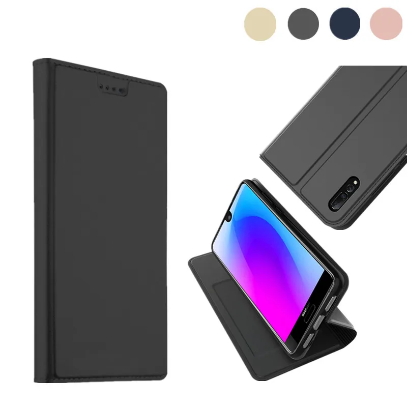 

for Sharp Aquos S3 mini Case Business PU Leather Shockproof Cover with Credit Card Holder and Kickstand Flip Mobile Phone Bag