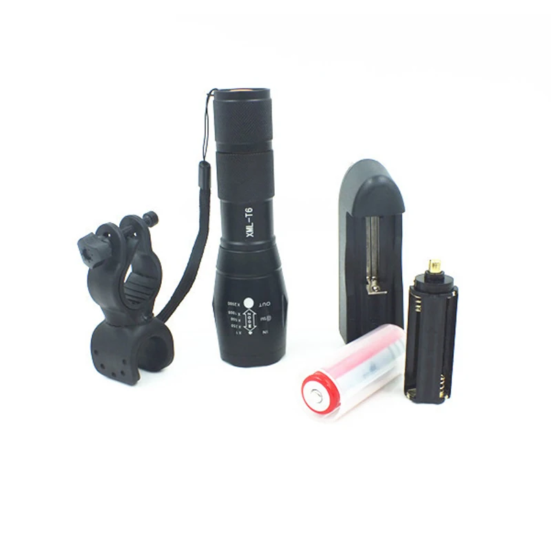 AIMIHUO Cree Xm-L T6 LED Flashlight Zoomable 5 Mode LED Torch Waterproof Flashlight Lamp Lanterna For Rechargeable 18650 Battery (14)