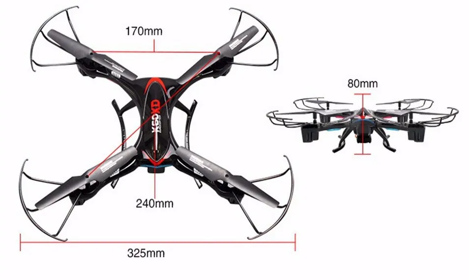 drone size