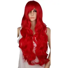 Cosplay Wig Synthetic-Hair-Wigs QQXCAIW Blonde Curly Gray Black Pink Long Party High-Temperature