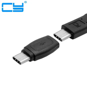 

USB 3.1 Type C Male Connector to Type C Female Data Extension Adapter for Nokia N1 Tablet & Mobile Phone Black Color