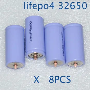 

NEW 8pcs IFR 3.2V 32650 battery 5000mah LiFePO4 rechargeable lithium ion cell for Electric bike e-bike battery pack with screw