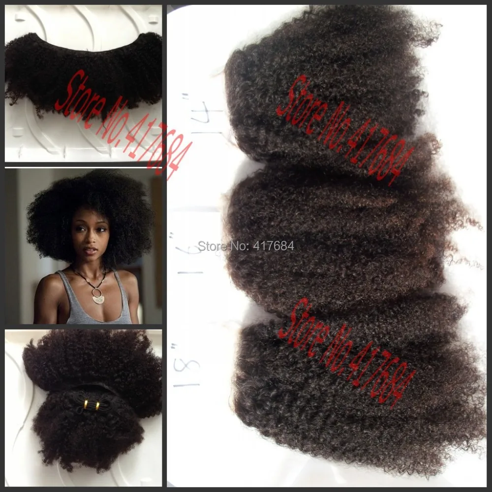 300g per lot,afro kinky curly 4b/4c hair extensions mongolian virgin