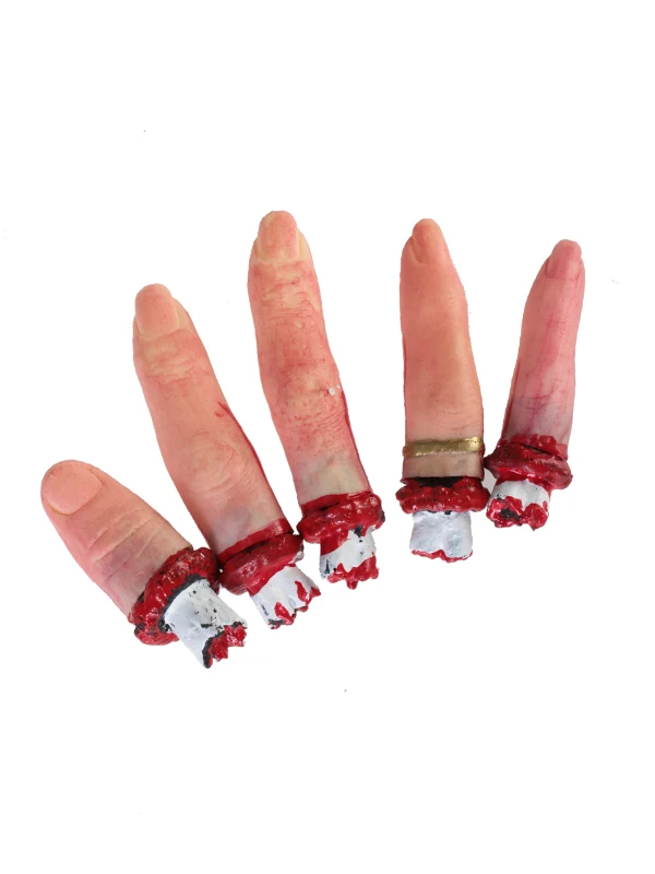 

Novelty Rubber Gory Severed Body Part Finger for Halloween Prop Easter Hen Stage Party Supplies Fancy Decoration Funny Joke Toys