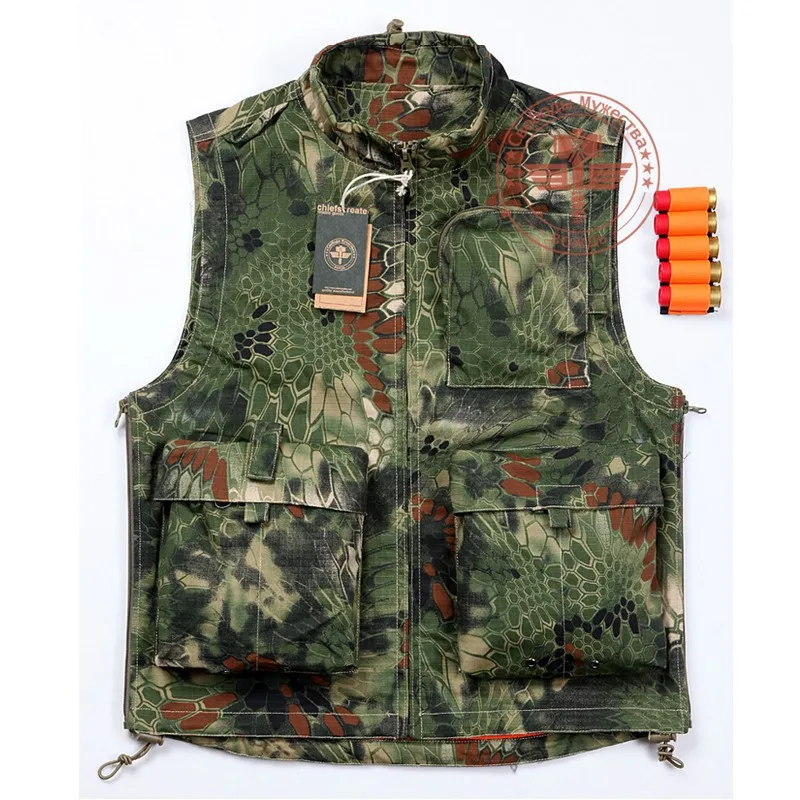 

Kryptek Double sides wearable Battle Snake Camo Tactical Hunting Vest / Combat Vest