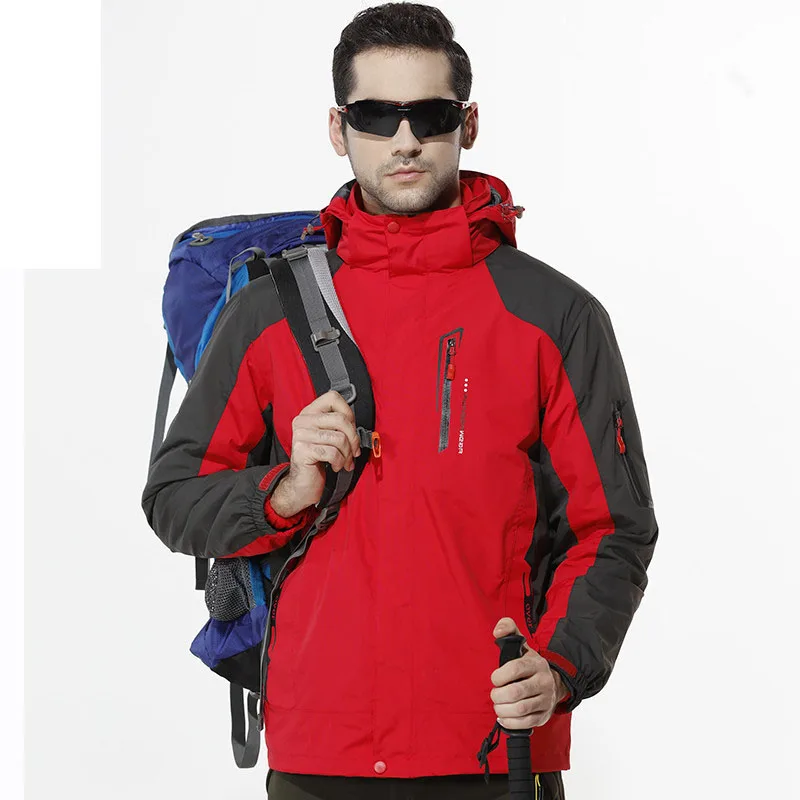 

Fashion Autumn and winter new sports mountaineering suits for men and women outdoor casual cold jacket and velvet thick coat