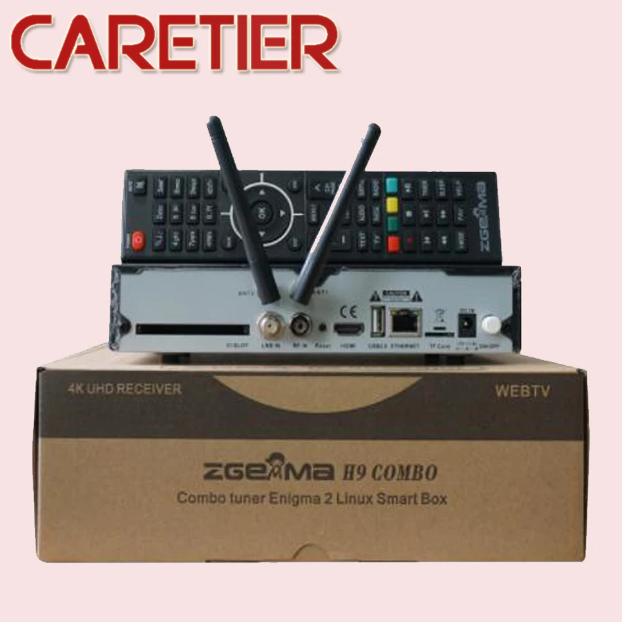 ZGEMMA H9 COMBO DVB-S2X+ DVB-T2C 4K UHD E2 DVB-S2X Linux Wifi Встроенный комбинированный спутниковый приемник 2 шт./лот