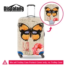 Принт бабочки на цветах защитный чехол для багажа для 18-30 дюймов чемоданы эластичный стрейч багаж защитный чехол дорожные аксессуары