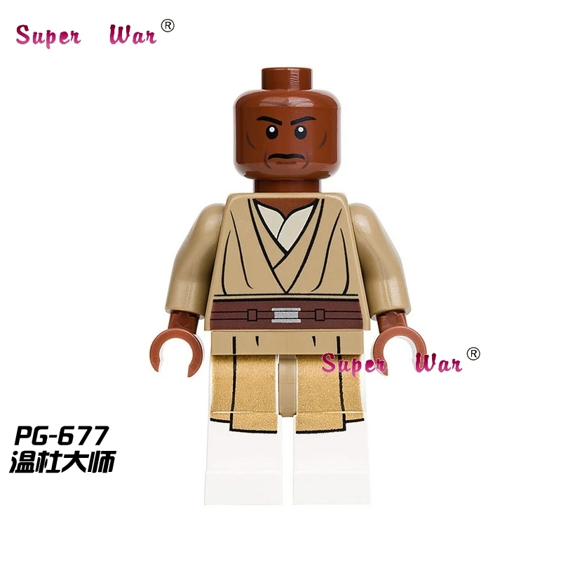 1PCS star wars superhero marvel Jedi Master Mace Windu building blocks action sets model bricks toys for children baby-block-set