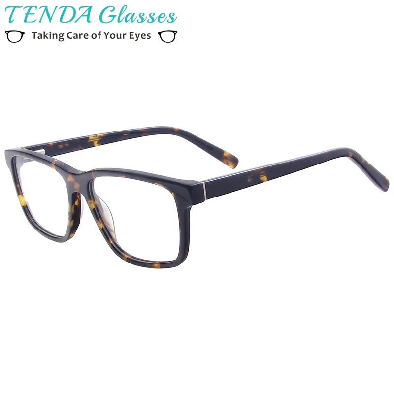 

Acetate Square Eyeglasses Men and Women Full Rim Fashion Prescription Glasses For Optical Sunglasses Lenses