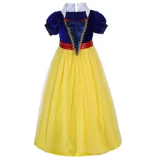 Vintage Snow White vestido para niños cumpleaños Elsa niñas vestido de princesa Cosplay disfraces fiesta vestido largo para niñas niños