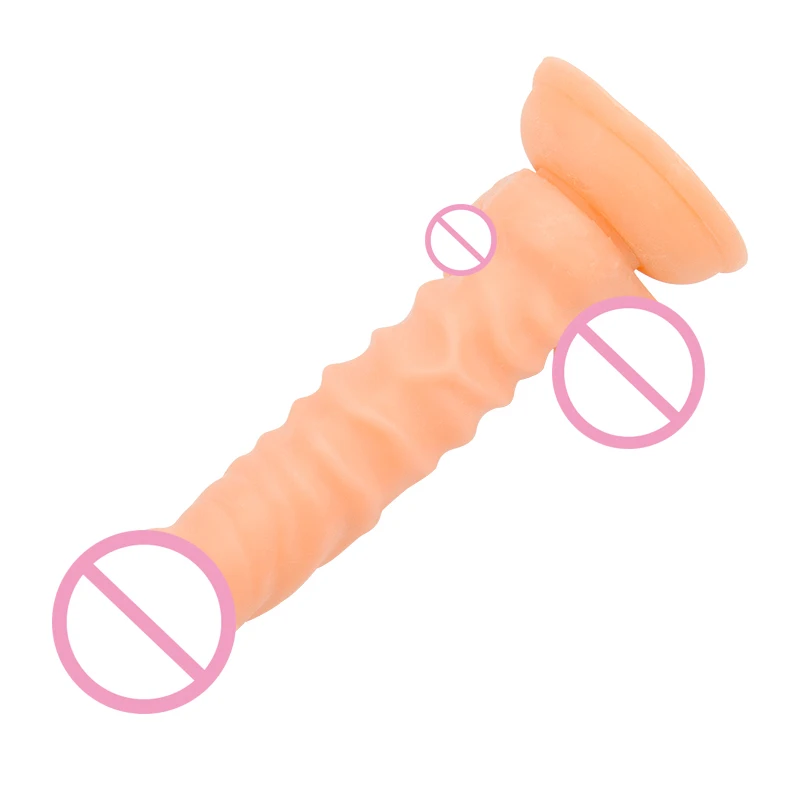 Super Soft Dildo Realistic, 6.3 inch Suction Cup Big Dildo, Strapon Penis Artificial Dick Adult Sex Toys for Woman Sex Products
