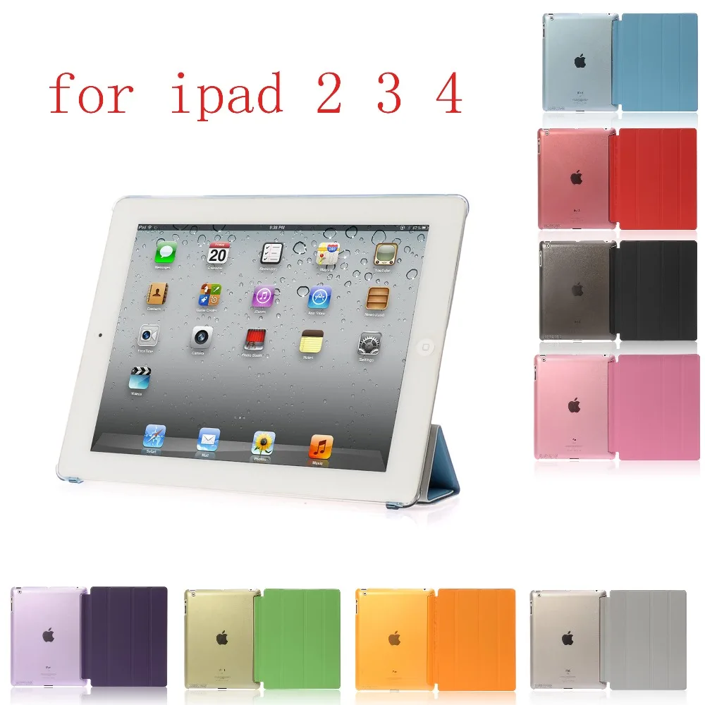 IAMBV чехол для iPad 2/3/4 из искусственной кожи сиамские чехла для раскладной смарт-чехол для iPad 2/3/4 Чехол Авто Режим сна/Пробуждение