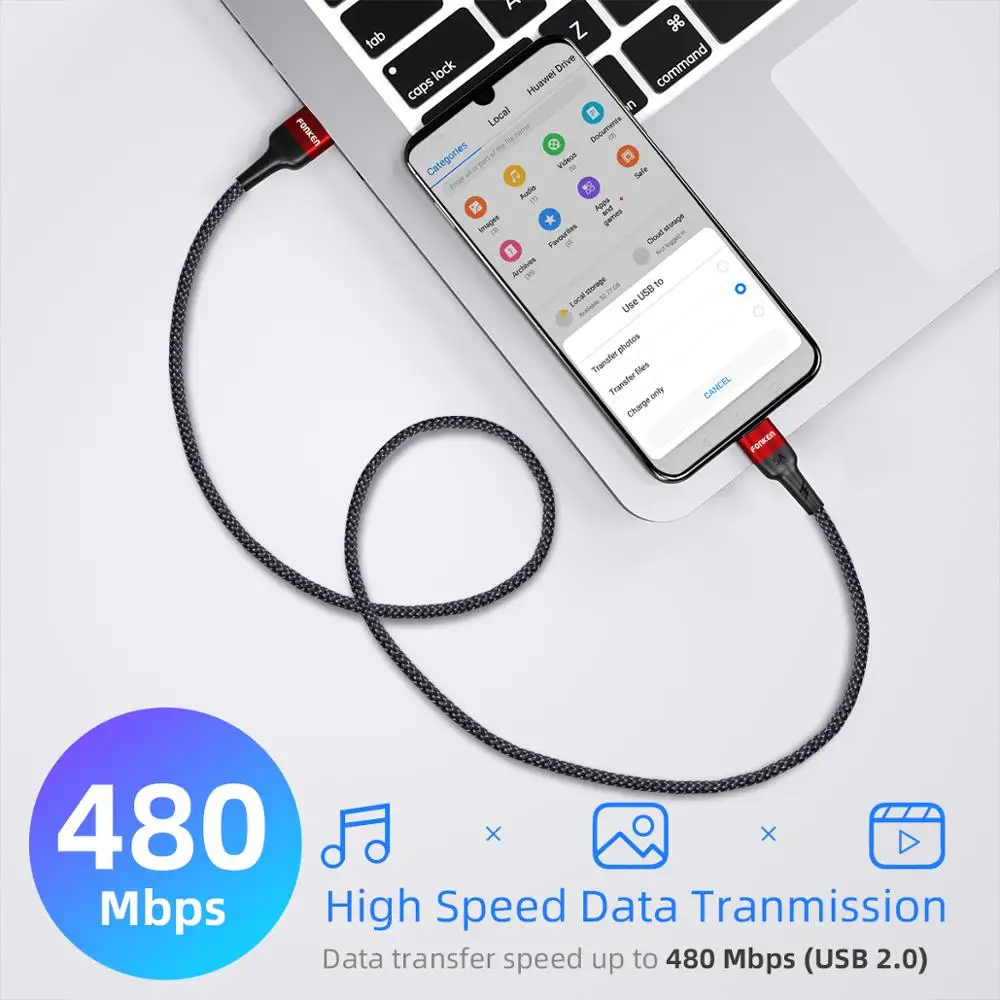 Кабель USB Type C 5A 40 Вт для быстрой зарядки HUAWEI P30 MATE 20 PRO 1 м 2 м|Кабели мобильных