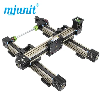 

Mjunit 45N Synchronous belt linear module guide rail with slide block high-speed light load double axis slide rail can be custom