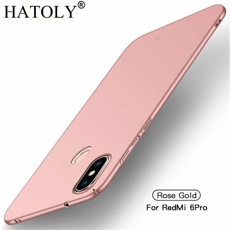 

For Smooth Cover Xiaomi Mi A2 Lite Case MiA2 Lite Global Ultra-thin Hard PC Protective Back Case for Xiaomi Redmi 6 Pro HATOLY