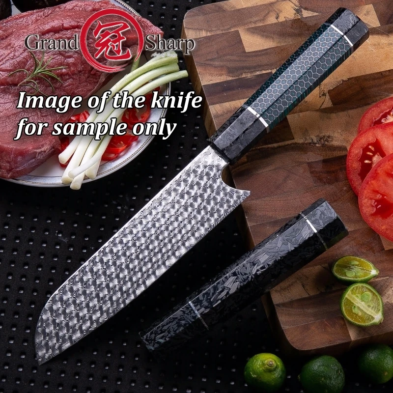 NEW-Design-DIY-Knife-handle-Kitchen-knife-Parts-Carbon-Fiber-Fluorescence-Material-Octagonal-Shape-Handle-Chef (1)