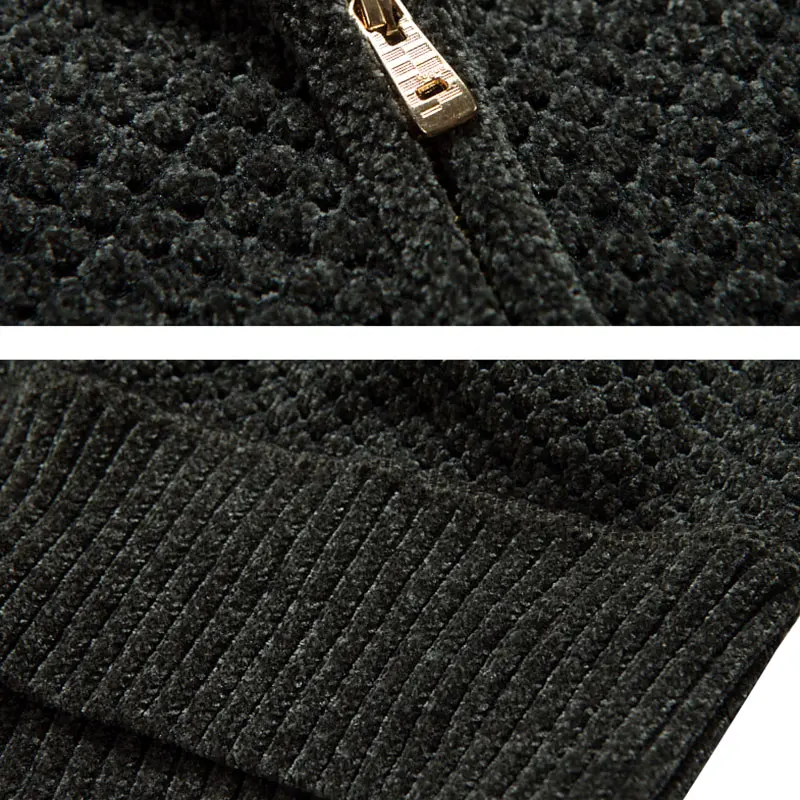 Sweater Cardigan Men Brand Casual Slim Sweaters Male Warm Thick Hedging Turtleneck sweater jacket Top Cardigan Spring Outdoors 