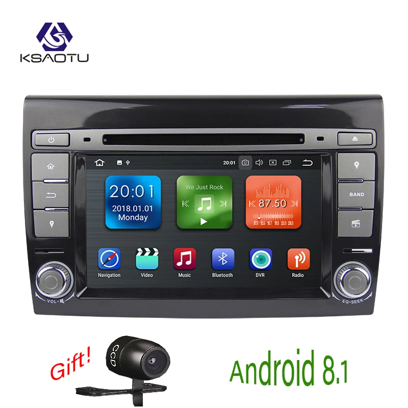 KSAOTU 7 &quotDAB + 4G Android 8 1 автомобильный DVD плеер SD GPS для FIAT BRAVO|Мультимедиаплеер авто| |