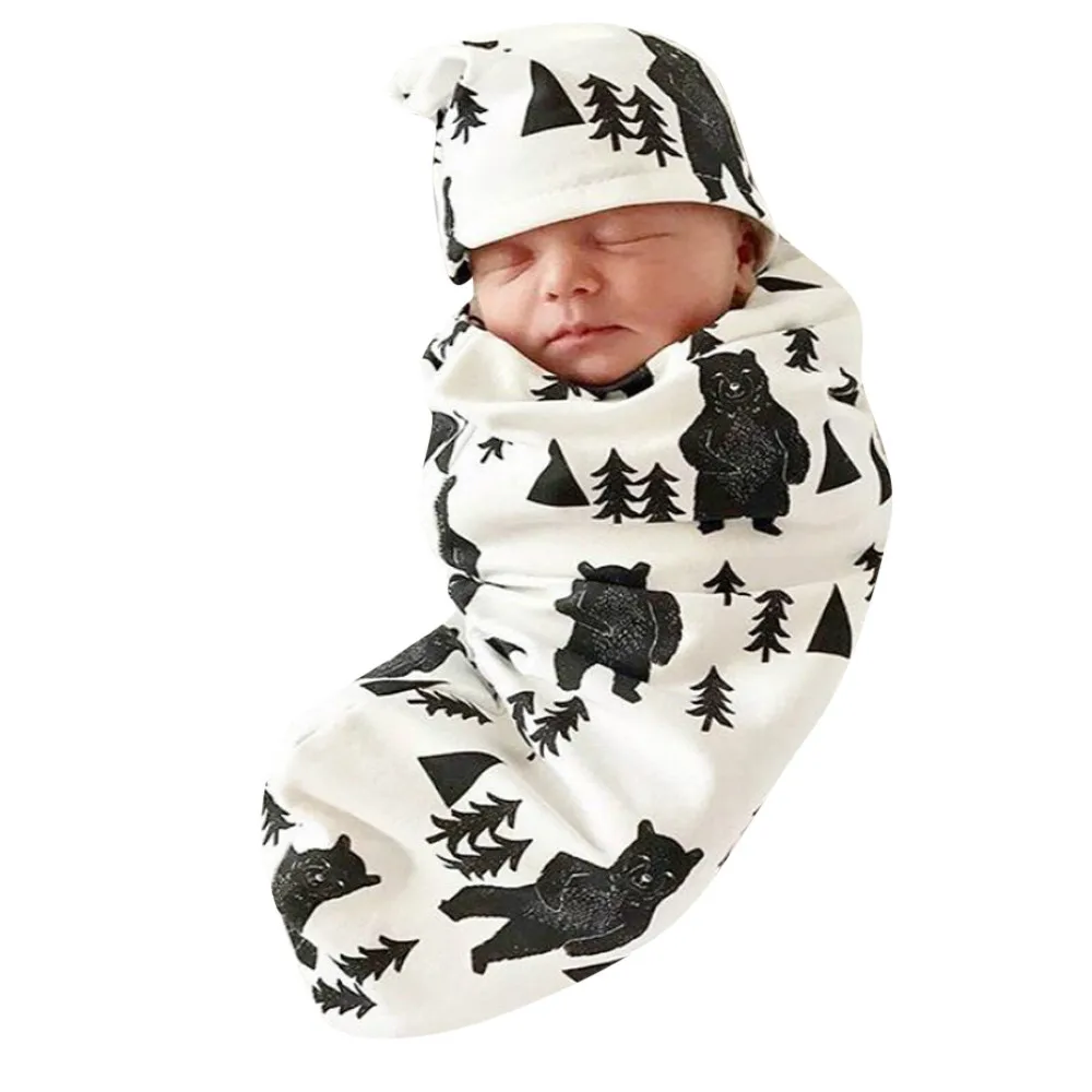 Одежда для новорожденных, одеяло, мягкое полотенце для сна+ шапочка, комплект из 2 предметов, полотенца для новорожденных, комплект шапочки, Saco de dormir# YL1