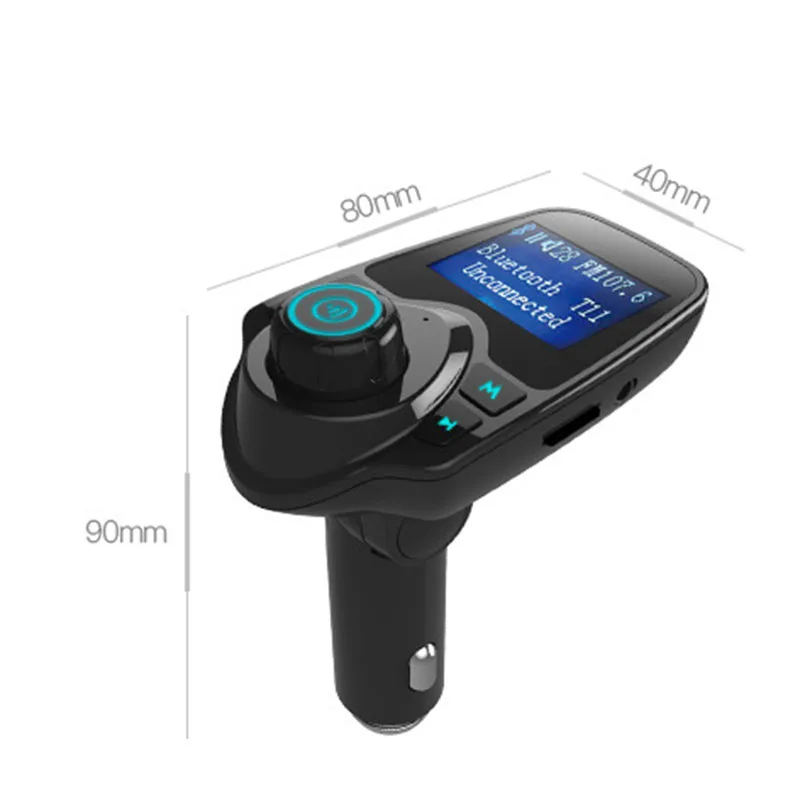 Gakaki Bluetooth Car Kit Hands Free FM Transmitter Handsfree Receiver Dual USB Charger Multifunction Wireless Car MP3 Player