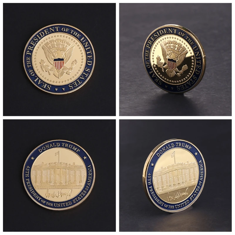Commemorative Coin US 45th President DOnald Trump Collection Arts Gifts Souvenir | Дом и сад