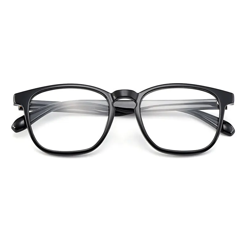 Gmei Optical Brand Designer Square Black Men's Eyeglasses Frames Ultralight Plastic TR90 Full Rim Women's Glasses Frame H8014