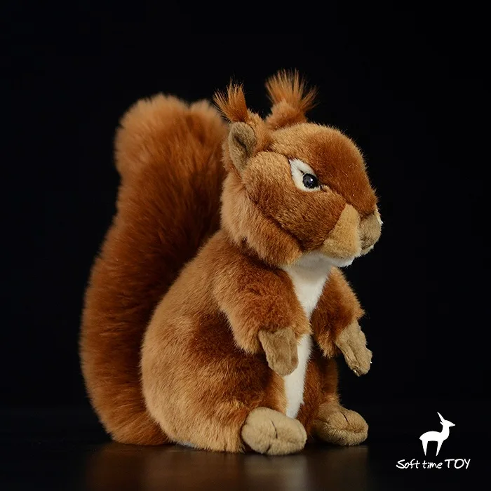 Simulation Squirrel Plush Stuffed Doll Animal Toy Children Gift Home Decor ys