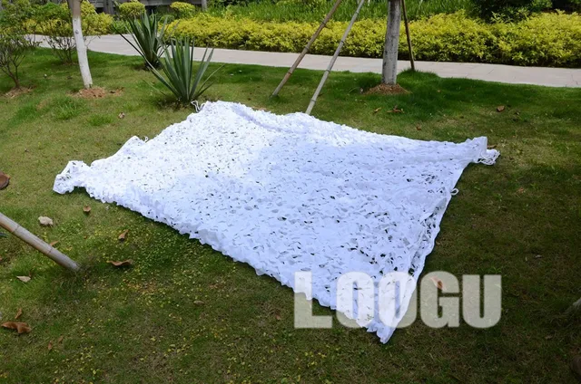 Cheap LOOGU EM 5M*6M White Camo Netting Snow Camouflage Net Sunshade White Camo Netting Decoration Snow White Camouflage Netting