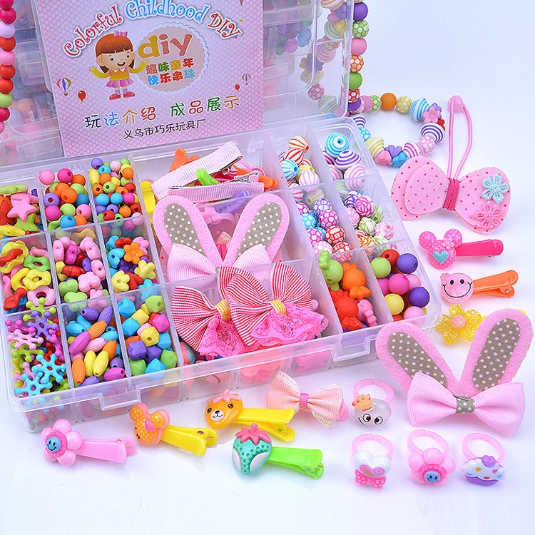 2019 Новое поступление Обучающие DIY Детские бисерные игрушки ручной работы бисерные шпильки для девочек игрушки 2 5 7 9 подарки для девочек