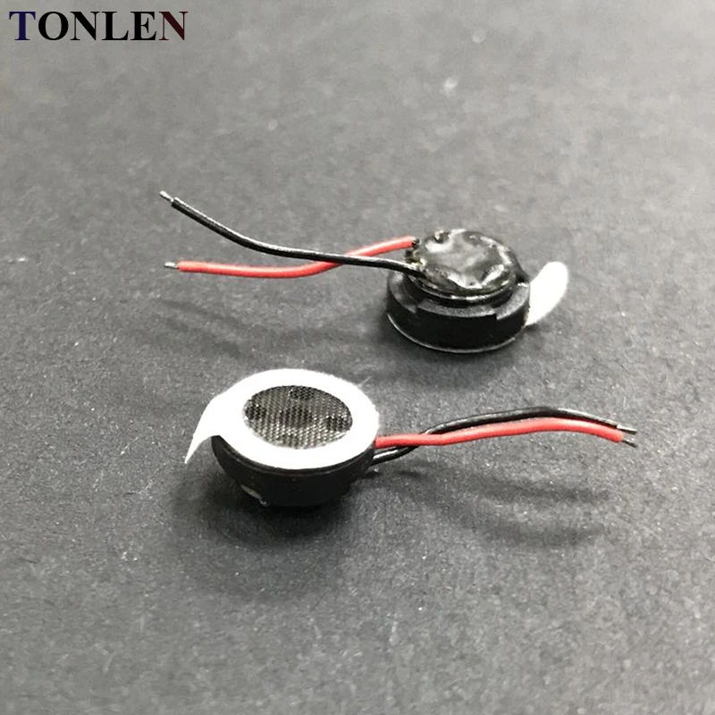 TONLEN 10pcs 8mm Earphone Speaker 8ohm 1W DIY Headset Speaker