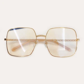 

Unisex Square Glasses Frame Fashion 2019 Brand Designer High Quality Oversize New Oculos Male Optical Glasses Frame Men Women