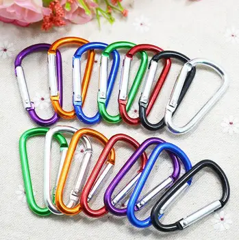 

1000 Pcs/Lot Metal Aluminum Climbing Carabiner Hook Clip Snap Key Ring Camping Sport Hiking Keychain EDC Travel Tool Kits