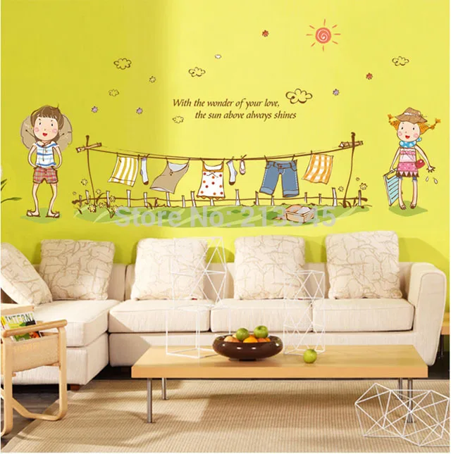 [Fundecoration] Новинка Домашняя креативная детская комната с рисунками из