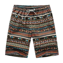 FDWERYNH/Африканский стиль, мужские пляжные прямые брюки, летние пляжные свободные шорты с цветочным рисунком, мужские шорты размера плюс, мужские брюки 5XL 6XL