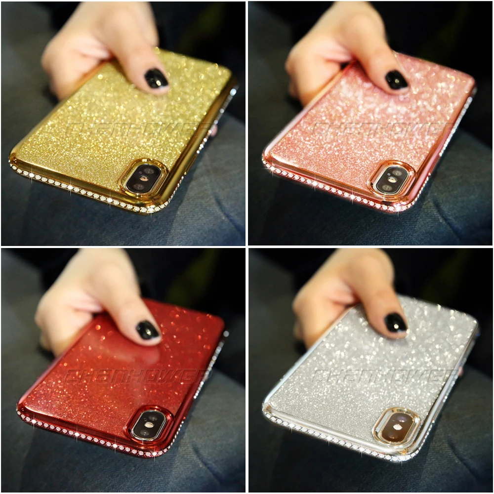 

Glitter Diamond Silicone Case For Samsung Galaxy A50 A70 A10 A20 A30 A40 A6 A8 Plus A7 2018 A750 M10 M20 M30 Soft TPU Cover