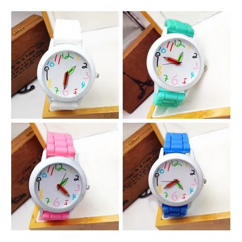 Silicone Watch Woman Fashion Quartz Watch Unisex Boys and Girl's Beautiful Stude Silicone Watch Woman Fashion Quartz Watch Unisex Boys and Girl's Beautiful Stude