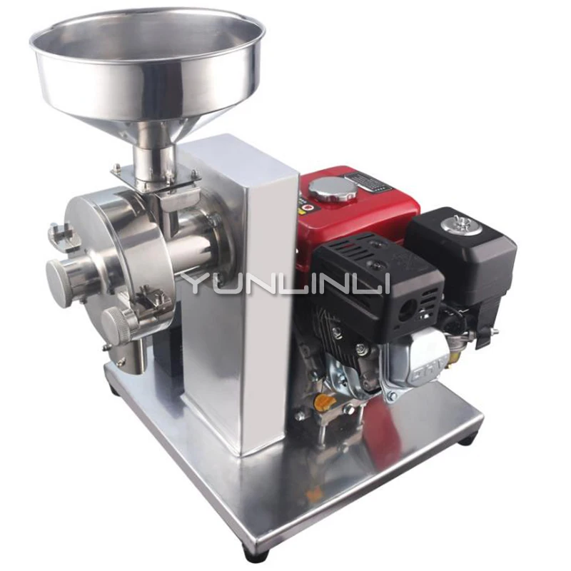 Commercial Cereals Grinder Gasoline Mobile Grinding Machine Continuous