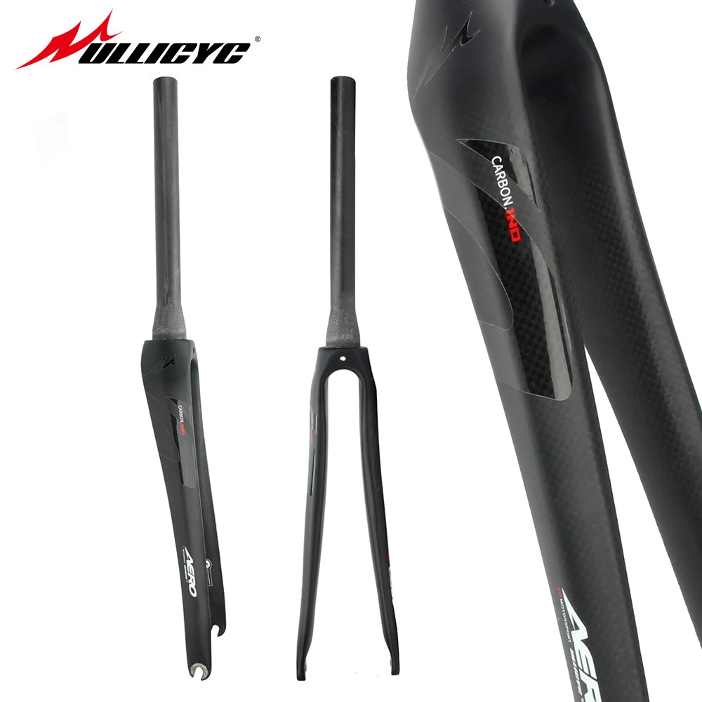 

Ullicyc 2019 Conical/Circular tube type Superstrong 700C Carbon Fork 1-1/8 V Brake Racing Road Bike Parts Full Carbon Front Fork