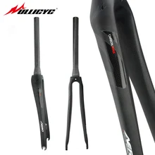 Ullicyc 2019 Conical/Circular tube type Superstrong 700C Carbon Fork 1-1/8 V Brake Racing Road Bike Parts Full Carbon Front Fork 2015 top genuine road dead fly racing bicycle carbon fiber front fork full carbon fiber road bike fork 700c fork