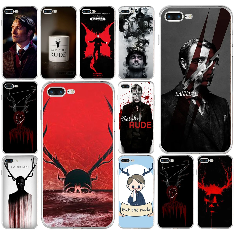 247AQ Hannibal eat the rude Мягкий ТПУ силиконовый чехол для Apple iPhone 6 6s 7 8 plus | Мобильные