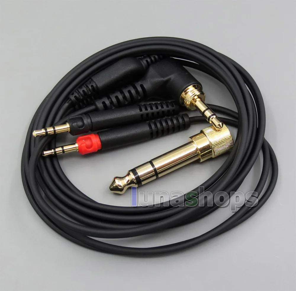 LN005394 6 5mm 3 5mm Plugs Headphone Earphone Stereo Cable For Audio Technica ATH R70X