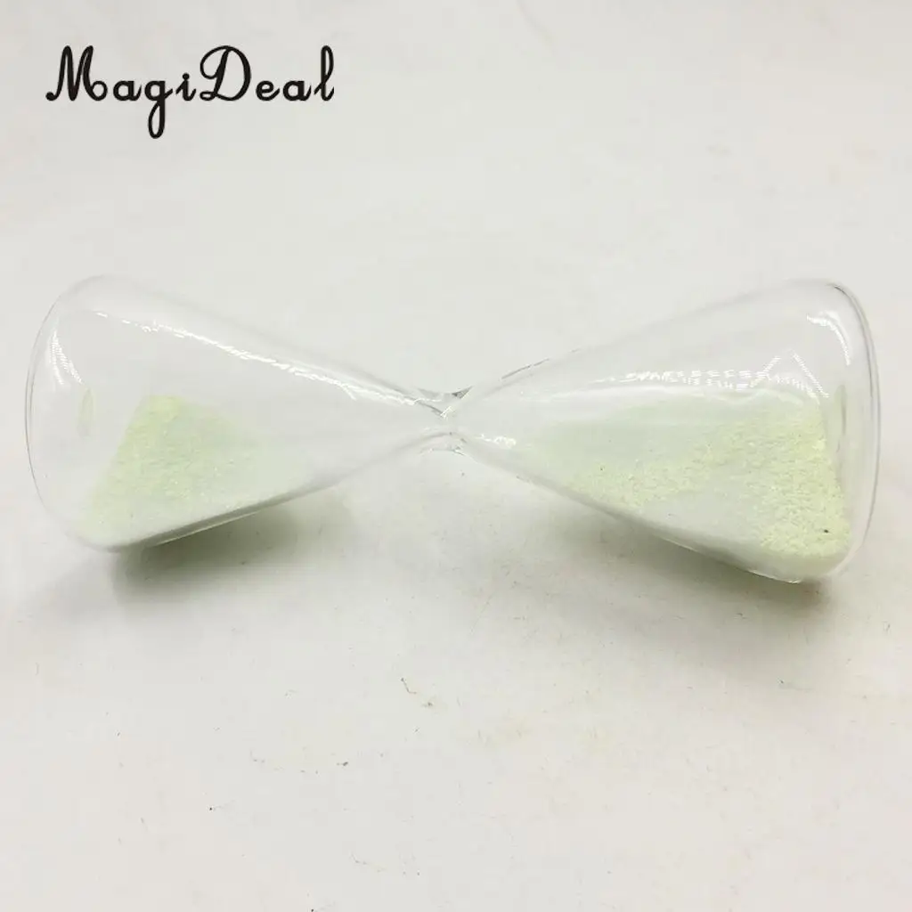 MagiDeal 1 Minutes Crystal Glass Hourglass Sand Timer Clock Home Desk Decor Kids Toy Xmas Gift Glow at Night
