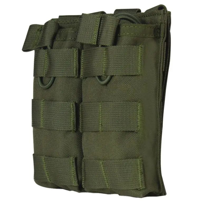 Открытый тактический MOLLE двойной открытый Топ Mag мешок M4/M16 подсумок страйкбол военная Униформа Пейнтбол Снаряжение Открытый - Цвет: AG