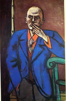 

100% handmade high qaulity oil painting reproduction on linen canvas by professional artist,self-portrait-in-blue-jacket-1950